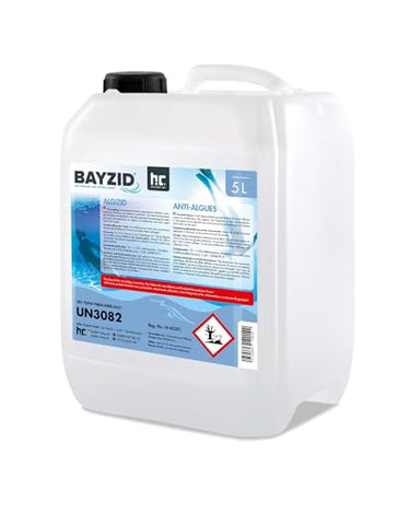 Bayzid Algizid Algenverhütung 1 x 5L - Algenvernichter Pool - Pool Zubehör - Präventiver Schutz vor Algen, Bakterien & Pilzen - Für Sauberes Wasser im Sale